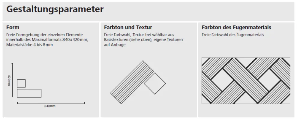 StoEcoshape Gestaltungsparameter