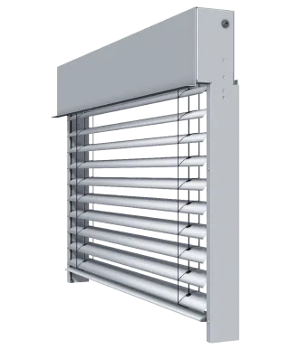 Fenster-System-Raffstore mit Schienenführung