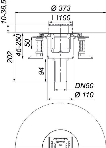 DALLMER DallDrain Select Bodenablauf senkrecht