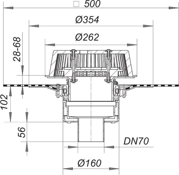 DALLMER SuperDrain 62 Dachablauf