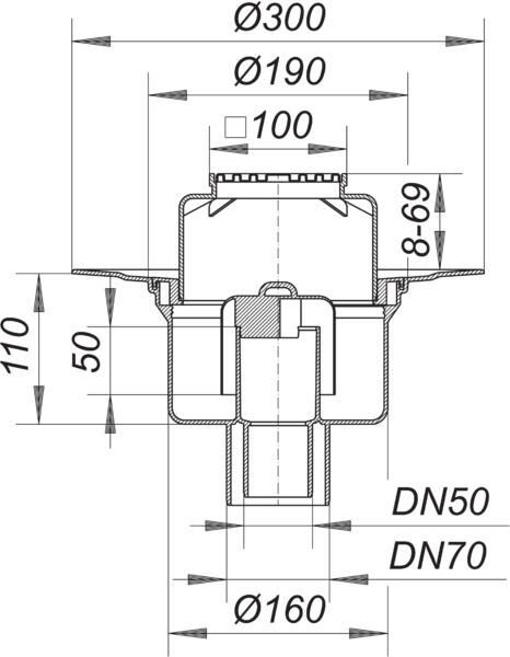 DALLMER Serie 15 Bodenablauf 61