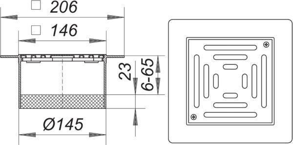 DALLMER Serie 15 Aufsatz PVC..
