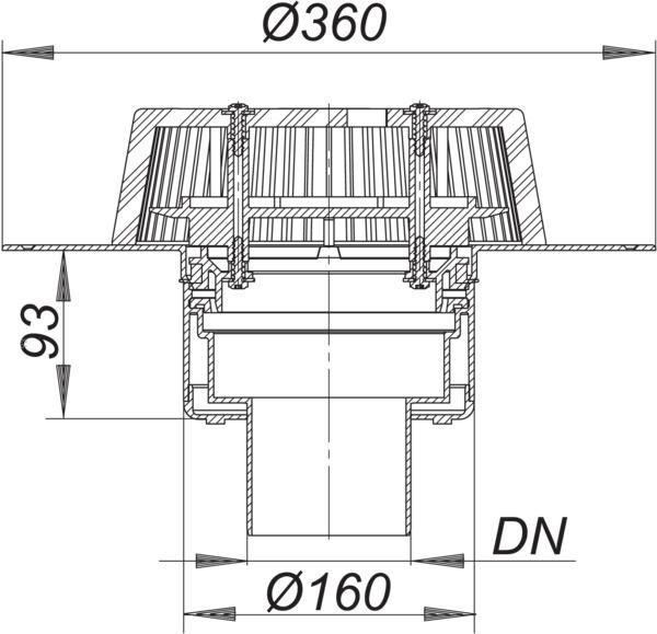 DALLMER SuperDrain 62 Dachablauf