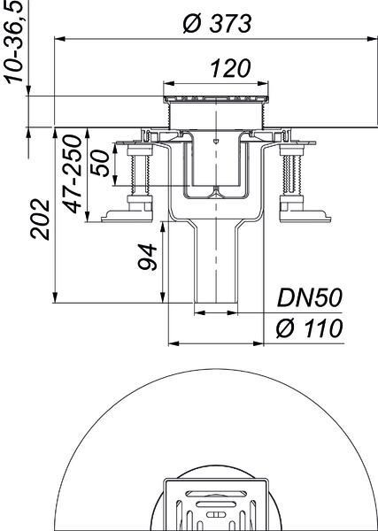 DALLMER DallDrain Select Bodenablauf senkrecht