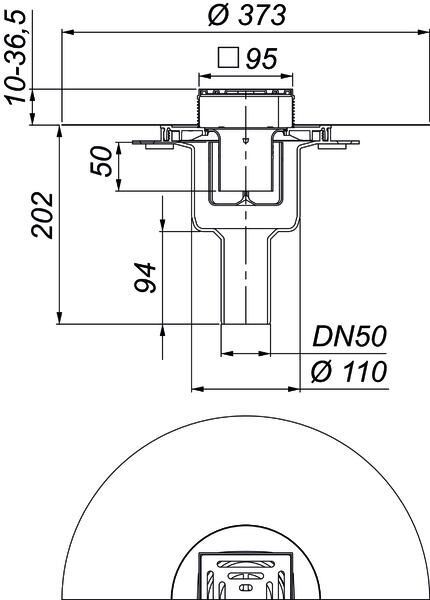 DALLMER DallDrain Pure Bodenablauf senkrecht
