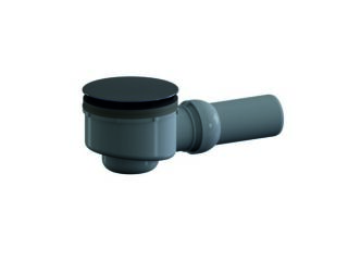 DALLMER Duschwannenablauf ORIO, Haube schwarz matt, DN 50
