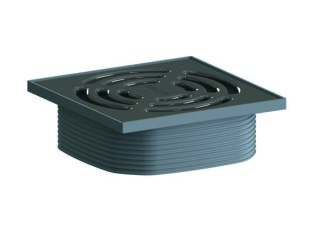 DALLMER Aufsatz DallDrain Pure, umbragrau, 120 x 120 mm