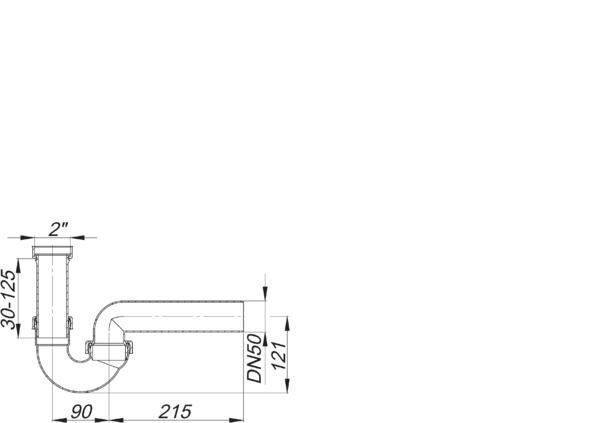 DALLMER Röhren-Siphon 100/0, 2