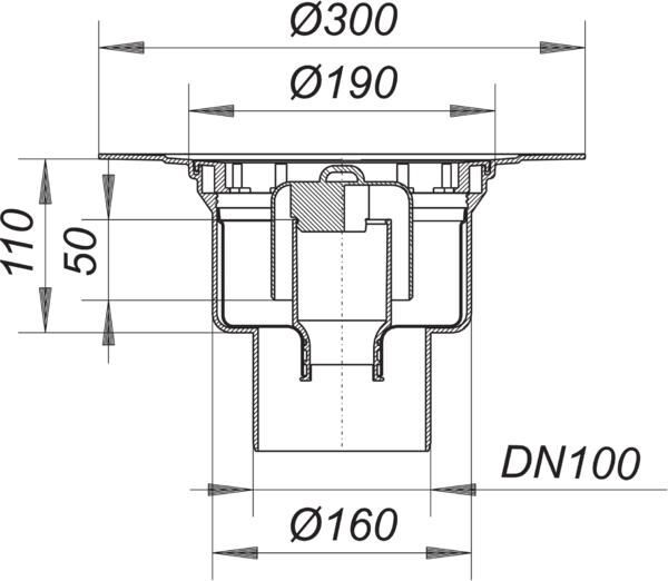 DALLMER Serie 15 Ablaufgehäuse 61 HAT