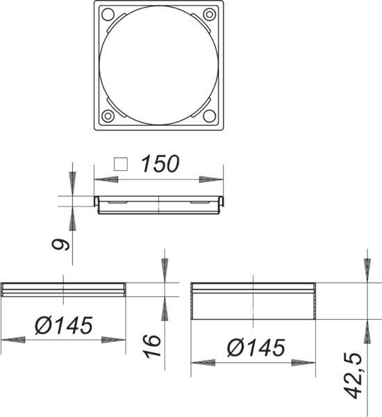DALLMER Aufsatzrahmen S 15