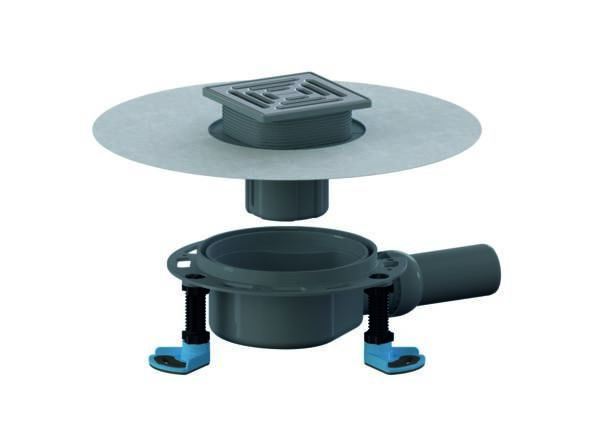 DALLMER Bodenablauf DallDrain Select, DN 50, 120 x 120 mm