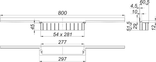 DALLMER CeraWall individual Duschrinne