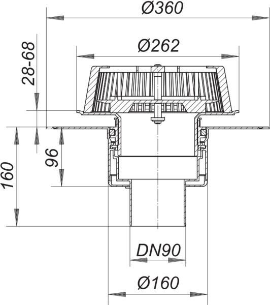 DALLMER SuperDrain 62 Dachablauf