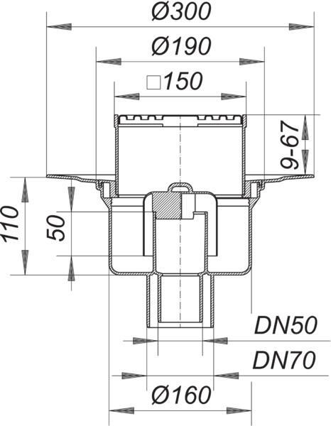 DALLMER Serie 15 Bodenablauf 61