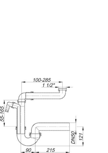 DALLMER Raumspar-Siphon 121