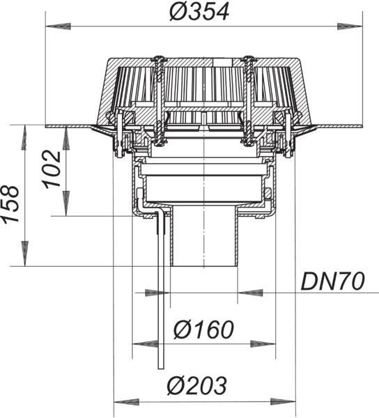 DALLMER SuperDrain 62 Dachablauf