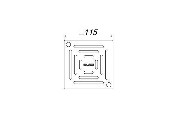 DALLMER Rost EN 115, 115 x 115 mm