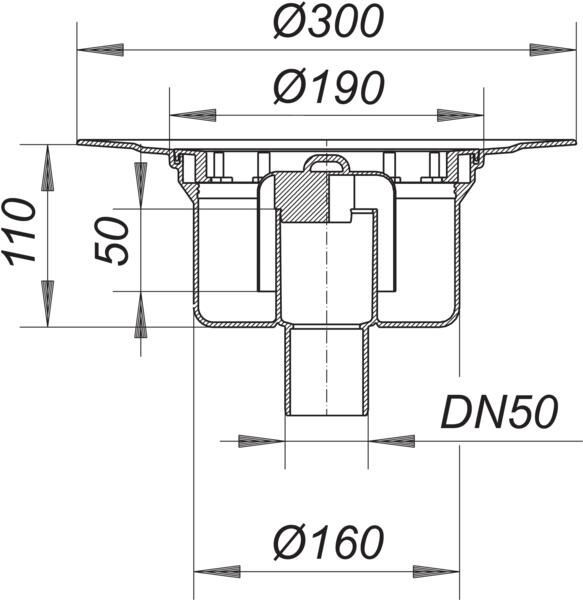 DALLMER Serie 15 Ablaufgehäuse 61 HAT