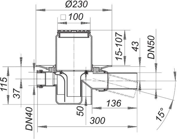 DALLMER Serie 10 Bodenablauf 46