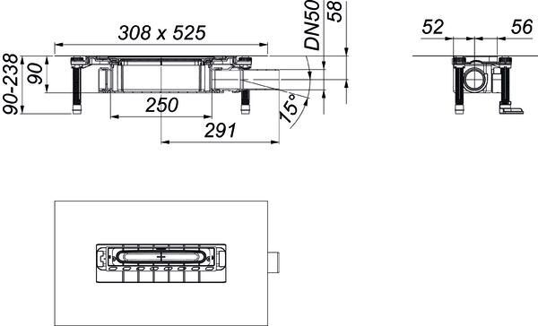 DALLMER DallFlex 2.0 Ablaufgehäuse