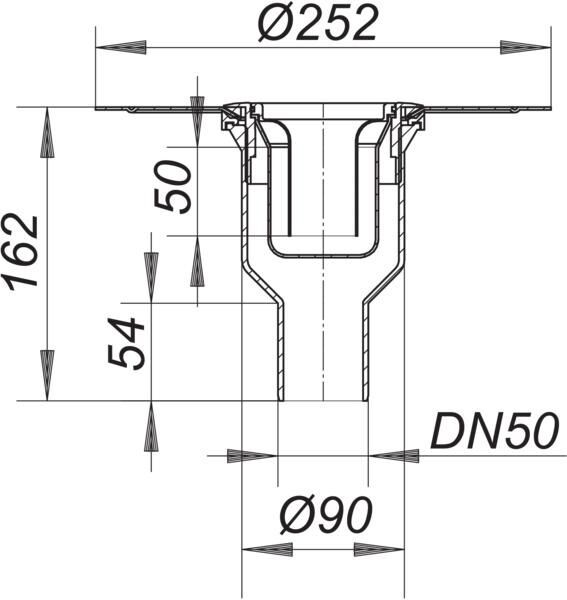 DALLMER Duschablauf ORIO V N