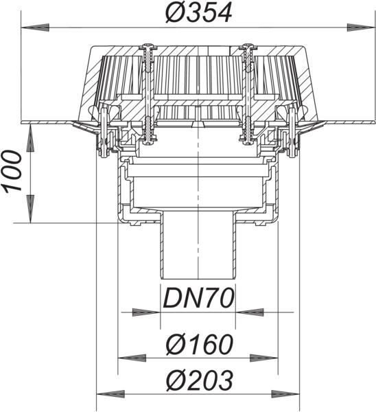 DALLMER SuperDrain 62 Dachablauf