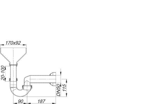 DALLMER Tropfwasser-Siphon