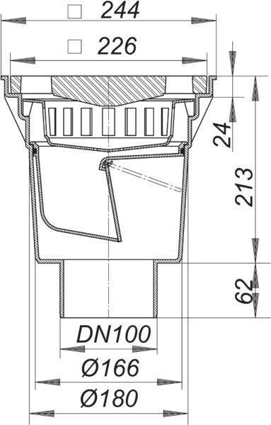 DALLMER Hof- und Parkdeckablauf 606