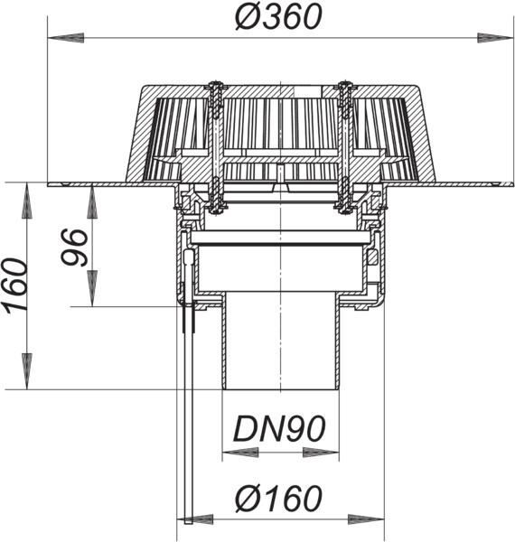 DALLMER SuperDrain 62 Dachablauf