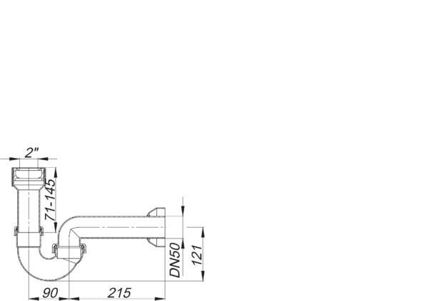 DALLMER Ausgussbecken-/Urinal-Siphon 119