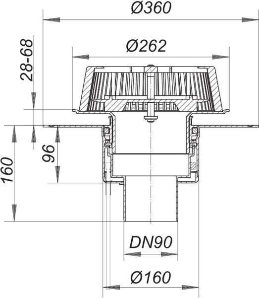 DALLMER SuperDrain 62 Dachablauf