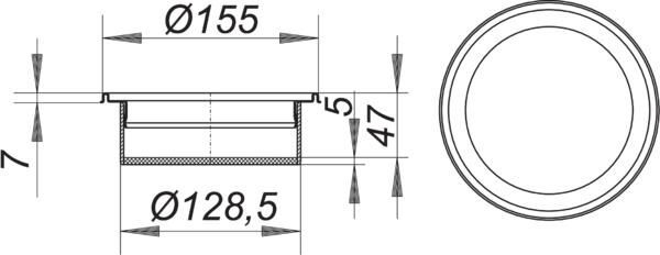 DALLMER Aufsatzrahmen V S15/155