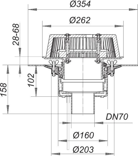 DALLMER SuperDrain 62 Dachablauf