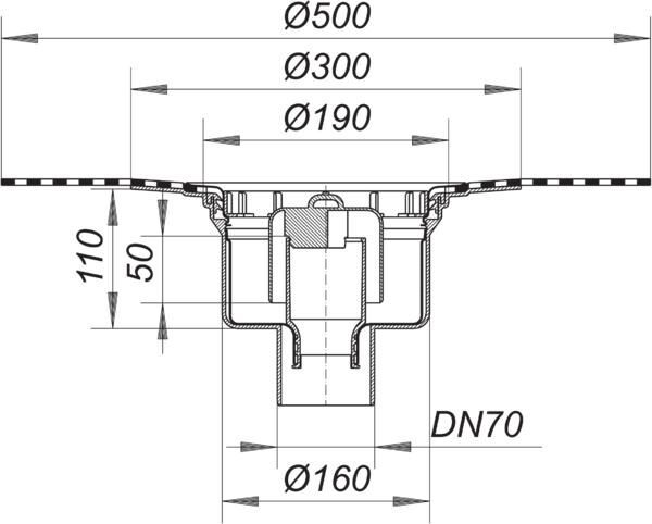 DALLMER Serie 15 Ablaufgehäuse 61 HAT