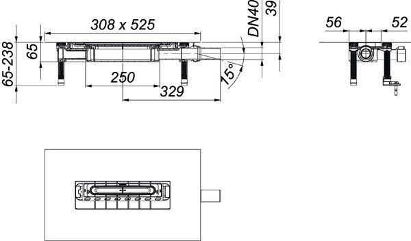 DALLMER DallFlex 2.0 Plan Ablaufgehäuse