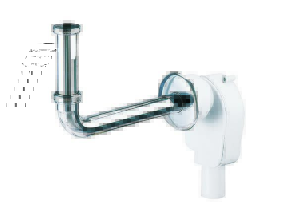 DALLMER Wandeinbau-Siphon 300 CR, 1 1/4