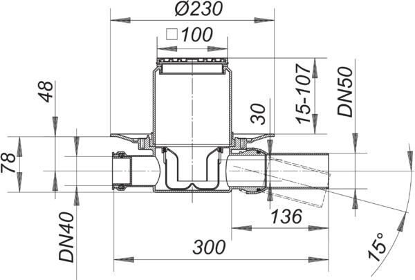 DALLMER Serie 10 Bodenablauf 42