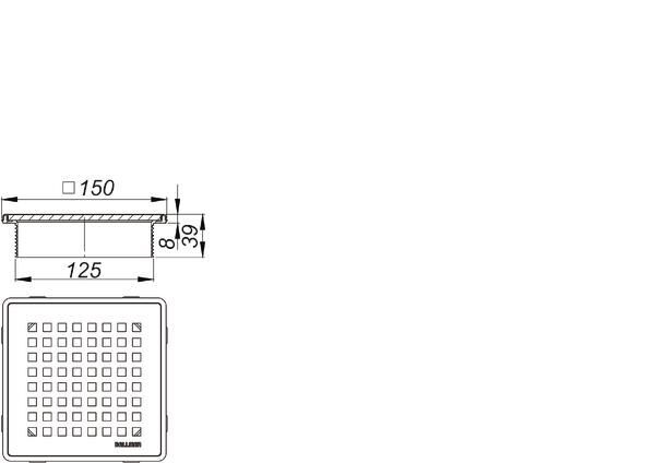 DALLMER DallDrain Select Quadra Aufsatz