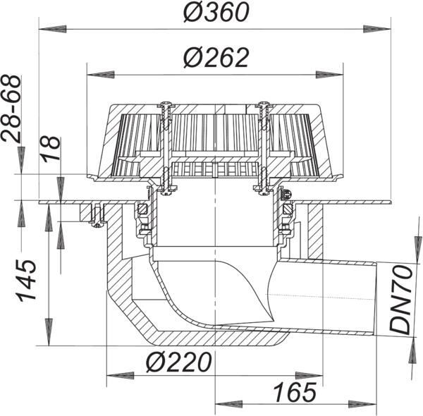 DALLMER SuperDrain 64 Dachablauf