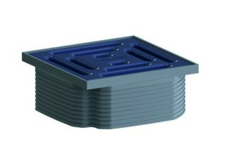 DALLMER Aufsatz DallDrain Pure, ozeanblau, 100 x 100 mm