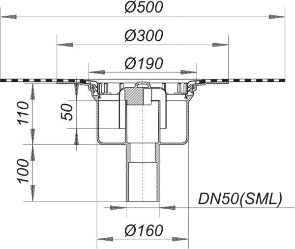 DALLMER Serie 15 Ablaufgehäuse 61 GA