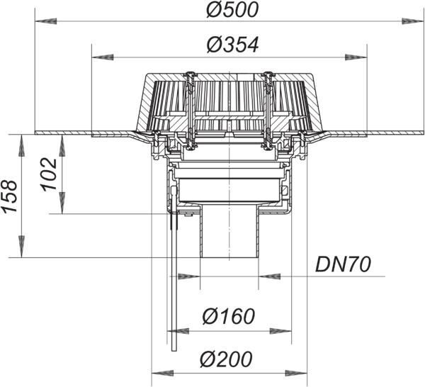 DALLMER SuperDrain 62 Dachablauf