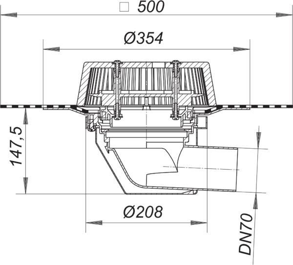 DALLMER SuperDrain 64 Dachablauf