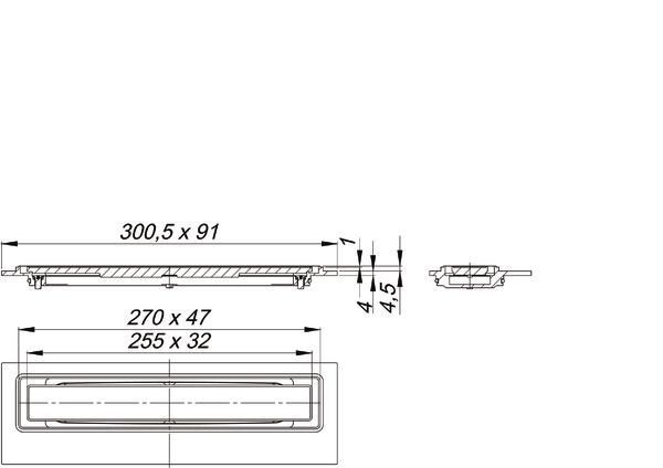 DALLMER CeraFrame Liquid Duschrinne