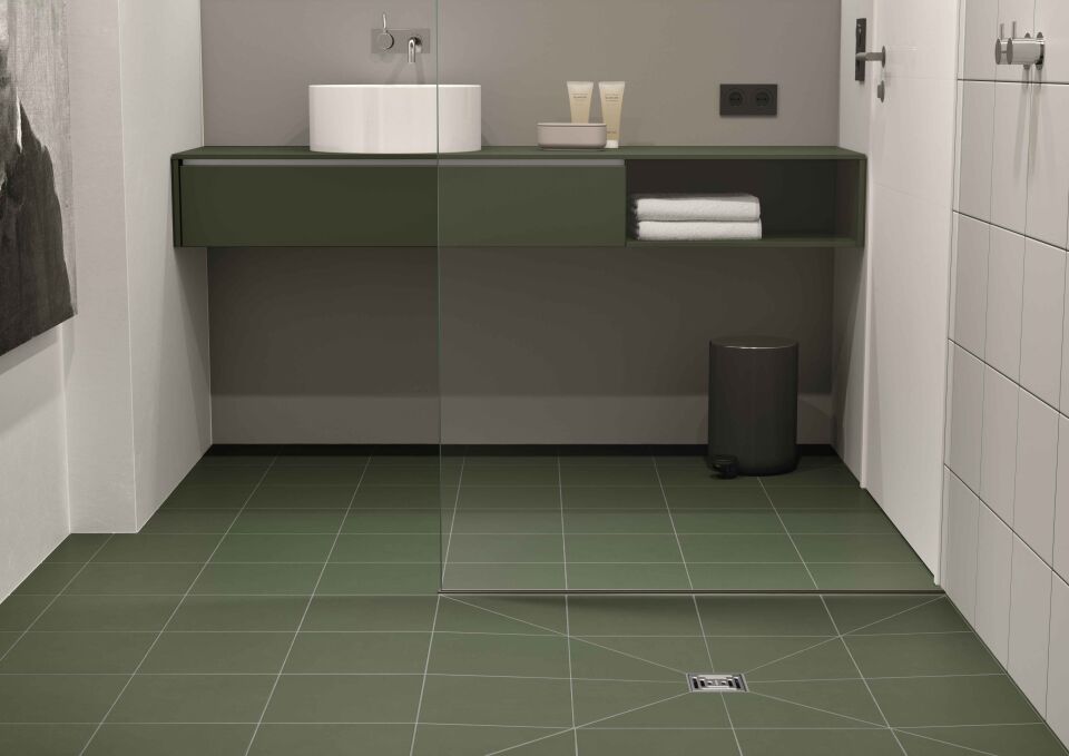 DALLMER Bodenablauf DallDrain Pure Plan, DN 40, 120 x 120 mm