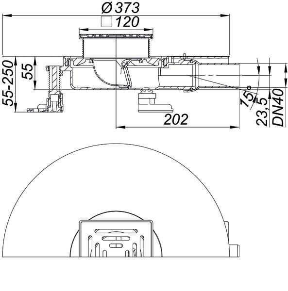 DALLMER DallDrain Select Plan Bodenablauf