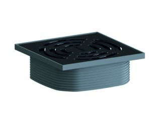DALLMER Aufsatz DallDrain Pure, schwarz matt, 120 x 120 mm