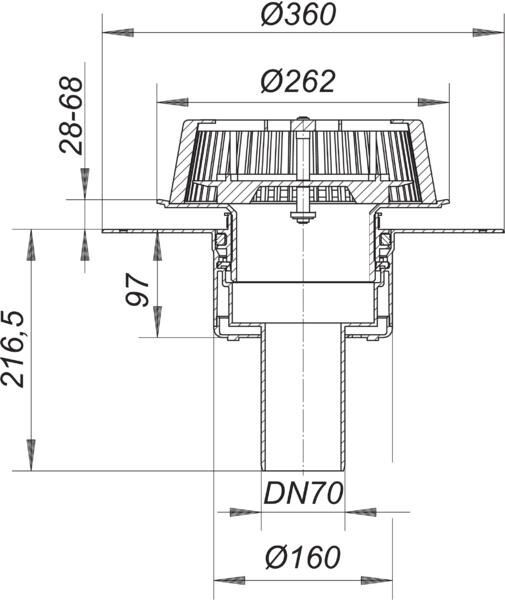 DALLMER SuperDrain 62 Dachablauf
