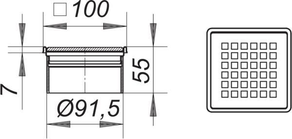 DALLMER Serie 10 Aufsatz Quadra