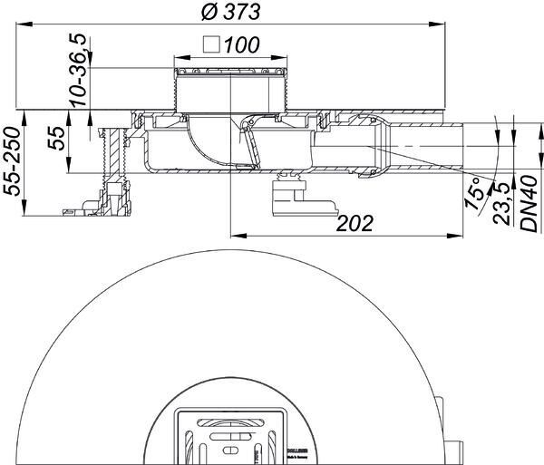 DALLMER DallDrain Select Plan Bodenablauf